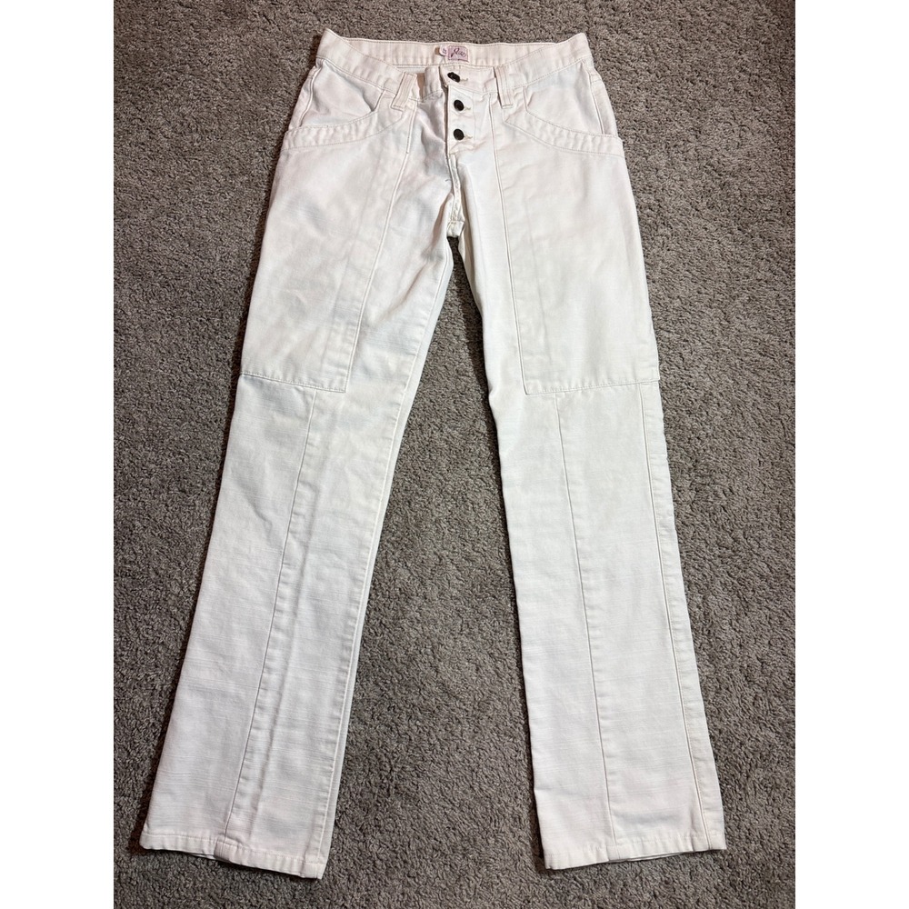 Joie Off White Japanese Cotton Utility Carpenter Pants Style 274-1046 Size 27